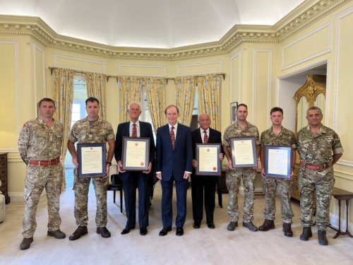 Royal Gibraltar Regiment presentations